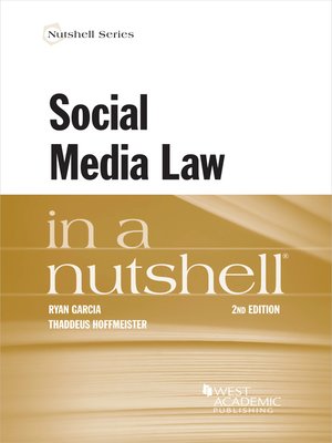 cover image of Social Media Law in a Nutshell